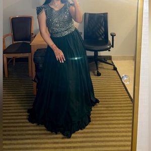 Gorgeous Indian Off The Shoulder Lengha